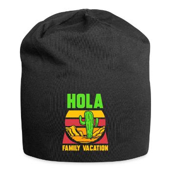 Hola Family Holiday Family Family Holidays - Jersey Beanie - black - Front