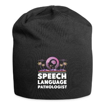 Speech Therapist Therapy Assistant - Jersey-Beanie - Schwarz - Vorne