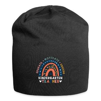 Kindergärtnerin Ausbilden Motivieren Inspirieren - Jersey-Beanie - Schwarz - Vorne