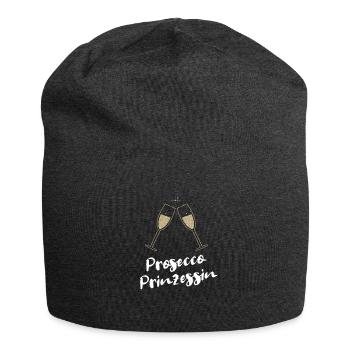 und Prosecco - Prosecco Prinzessin - Jersey-Beanie - Anthrazit - Vorne