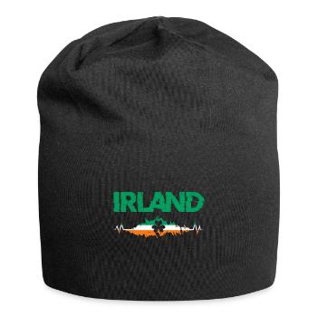 Irland Kleeblatt Ire Irin St. Patrick’s Day - Jersey-Beanie - Schwarz - Vorne