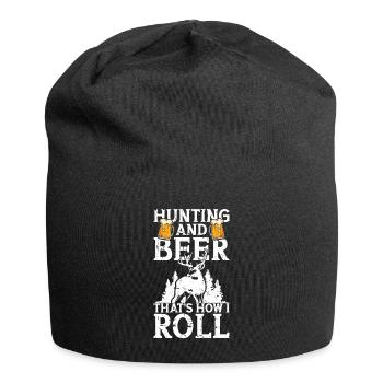 Hunting and beer - Jersey Beanie - black - Front