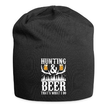 Hunting and beer - Jersey Beanie - black - Front