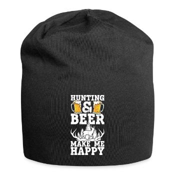 Hunting and beer - Jersey Beanie - black - Front