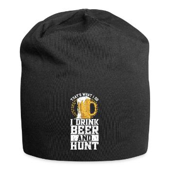 Hunting and beer - Jersey Beanie - black - Front