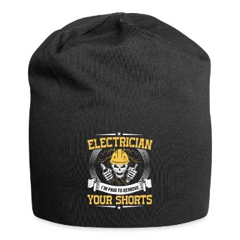 Nous vous allumons toujours électricien - Bonnet en jersey - noir - Devant
