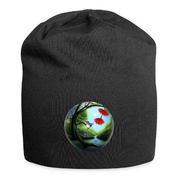Spherical sphere - Jersey Beanie - black - Front