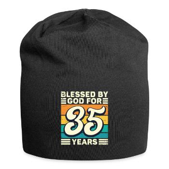 35 Birthday Gift Years Funny Saying - Jersey Beanie - black - Front