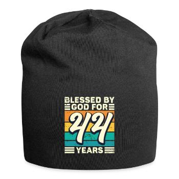 44 Birthday Gift Years Funny Saying - Jersey Beanie - black - Front