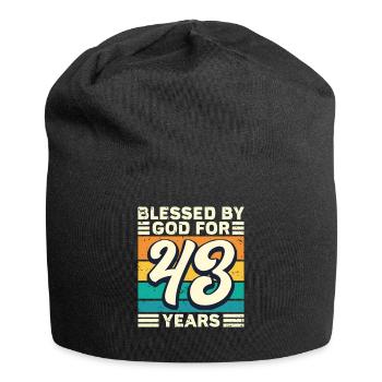 43 Geburtstag Geschenk Jahre Lustig Spruch - Jersey-Beanie - Schwarz - Vorne