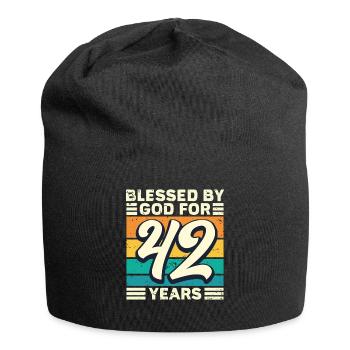 46 Birthday Gift Years Funny Saying - Jersey Beanie - black - Front