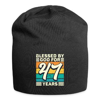 47 années de cadeaux d’anniversaire drôle de dicton - Bonnet en jersey - noir - Devant