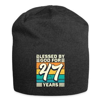 47 Geburtstag Geschenk Jahre Lustig Spruch - Jersey-Beanie - Anthrazit - Vorne