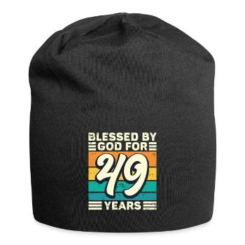 49 Geburtstag Geschenk Jahre Lustig Spruch - Jersey-Beanie - Schwarz - Vorne