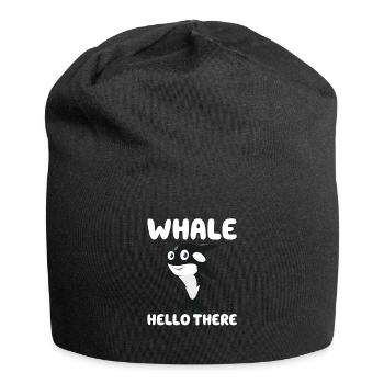 Wal Hallo - Jersey-Beanie - Schwarz - Vorne