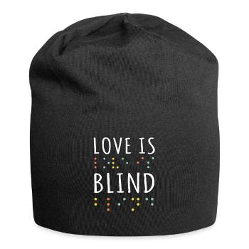 Braille Alphabet Braille Langue Braille Love - Bonnet en jersey - noir - Devant