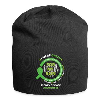 March Wear Green Son Kidney Disease Awareness - Jersey Beanie - black - Front