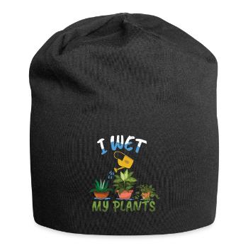 Mouiller mes plantes Drôle de fermier Jardinier amateur - Bonnet en jersey - noir - Devant