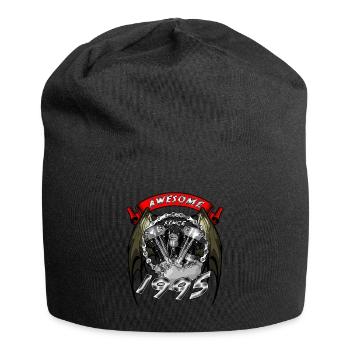 Génial depuis 1995, anniversaire du motard - Bonnet en jersey - noir - Devant