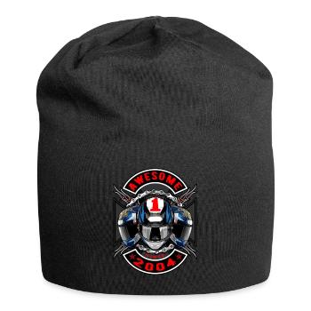 Génial depuis 2004, anniversaire du motard - Bonnet en jersey - noir - Devant