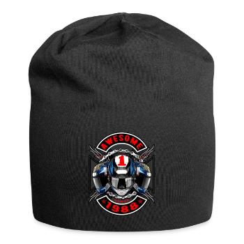 Génial depuis 1988, anniversaire du motard - Bonnet en jersey - noir - Devant