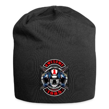 Génial depuis 1985, anniversaire du motard - Bonnet en jersey - noir - Devant