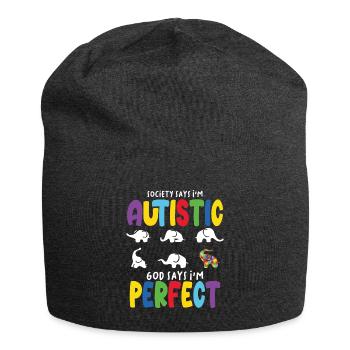 Autism Special Education Awareness Movement Gesc - Jersey Beanie - charcoal grey - Front
