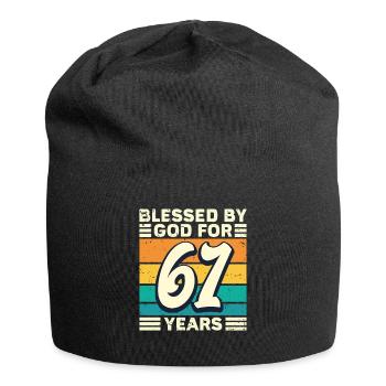 61 Birthday Gift Years Funny Saying - Jersey Beanie - black - Front