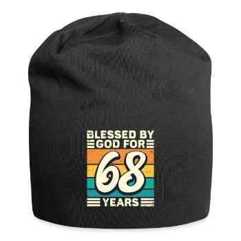 68 Birthday Gift Years Funny Saying - Jersey Beanie - black - Front
