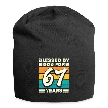67 Geburtstag Geschenk Jahre Lustig Spruch - Jersey-Beanie - Schwarz - Vorne