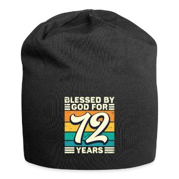 72 Geburtstag Geschenk Jahre Lustig Spruch - Jersey-Beanie - Schwarz - Vorne