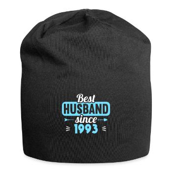 30th Wedding Anniversary Best Husband since 1993 - Jersey Beanie - black - Front
