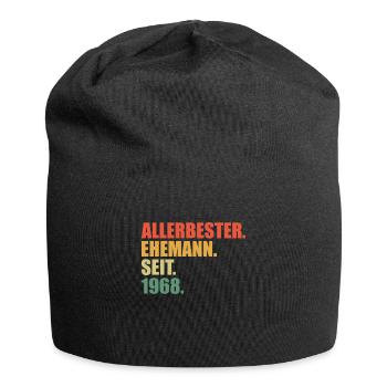 55. Hochzeitstag Bester Ehemann seit 1968 - Jersey-Beanie - Schwarz - Vorne