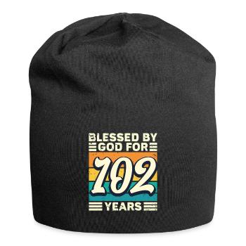 102 Birthday Gift Years Funny Saying - Jersey Beanie - black - Front