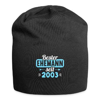 20. Hochzeitstag Bester Ehemann seit 2003 - Jersey-Beanie - Schwarz - Vorne