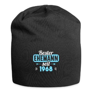 55. Hochzeitstag Bester Ehemann seit 1968 - Jersey-Beanie - Schwarz - Vorne