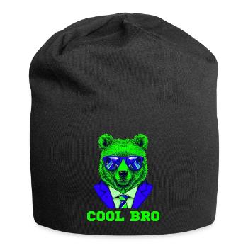 Cool Bro Bear - Jersey Beanie - black - Front