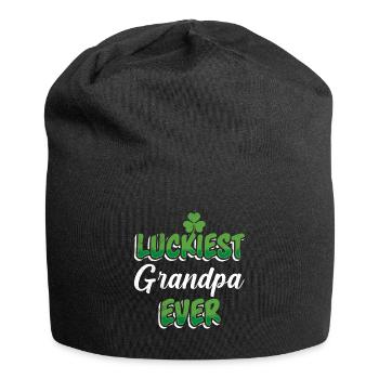 La Saint-Patrick dit grand-père le plus chanceux de tous les temps - Bonnet en jersey - noir - Devant