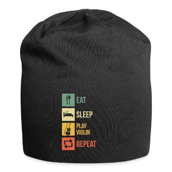 Violin Violinist Violinist - Jersey Beanie - black - Front