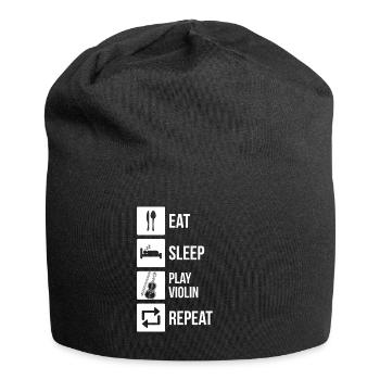 Violin Violinist Violinist - Jersey Beanie - black - Front