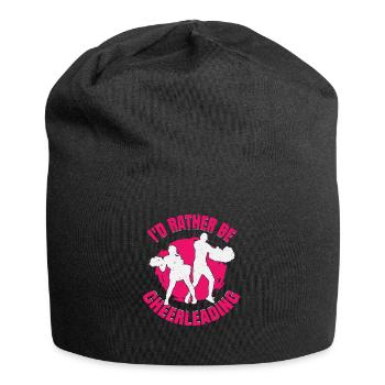 Ich wäre lieber Cheerleading Cheerleader Mädchen Geschenk - Jersey-Beanie - Schwarz - Vorne