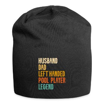 Ehemann Vater Linkshänder Billardspieler Legende - Jersey-Beanie - Schwarz - Vorne