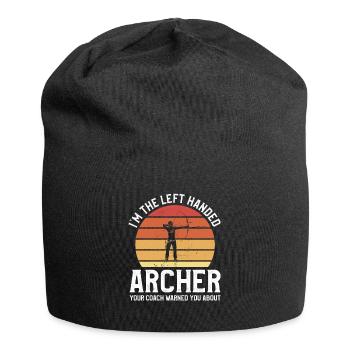 Je suis l’archer gaucher que votre entraîneur vous a averti - Bonnet en jersey - noir - Devant