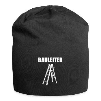 BAULEITER - Bauleitung Baustelle Legende Bauherr - Jersey-Beanie - Schwarz - Vorne