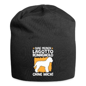 Ohne Lagotto Romagnolo ohne mich Trüffelhund - Jersey-Beanie - Schwarz - Vorne