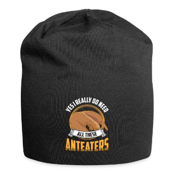 Need These Anteaters Ant-eating Bear - Jersey Beanie - black - Front