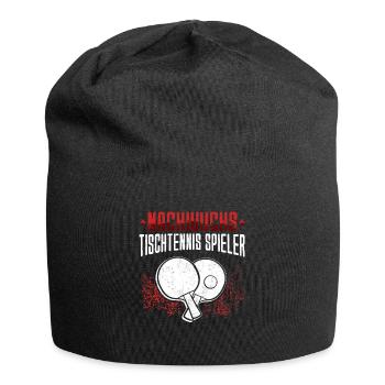 Tischtennis Nachwuchs Tischtennisspieler - Jersey-Beanie - Schwarz - Vorne