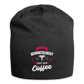 Instant Dermatologist Just Add Coffee Dermatology - Jersey Beanie - black - Front