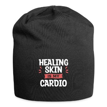 Healing Skin Is My Cardio Dermatology - Jersey Beanie - black - Front