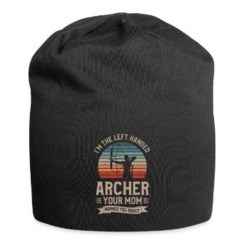 Je suis l’archer gaucher que ta mère t’a prévenu - Bonnet en jersey - noir - Devant